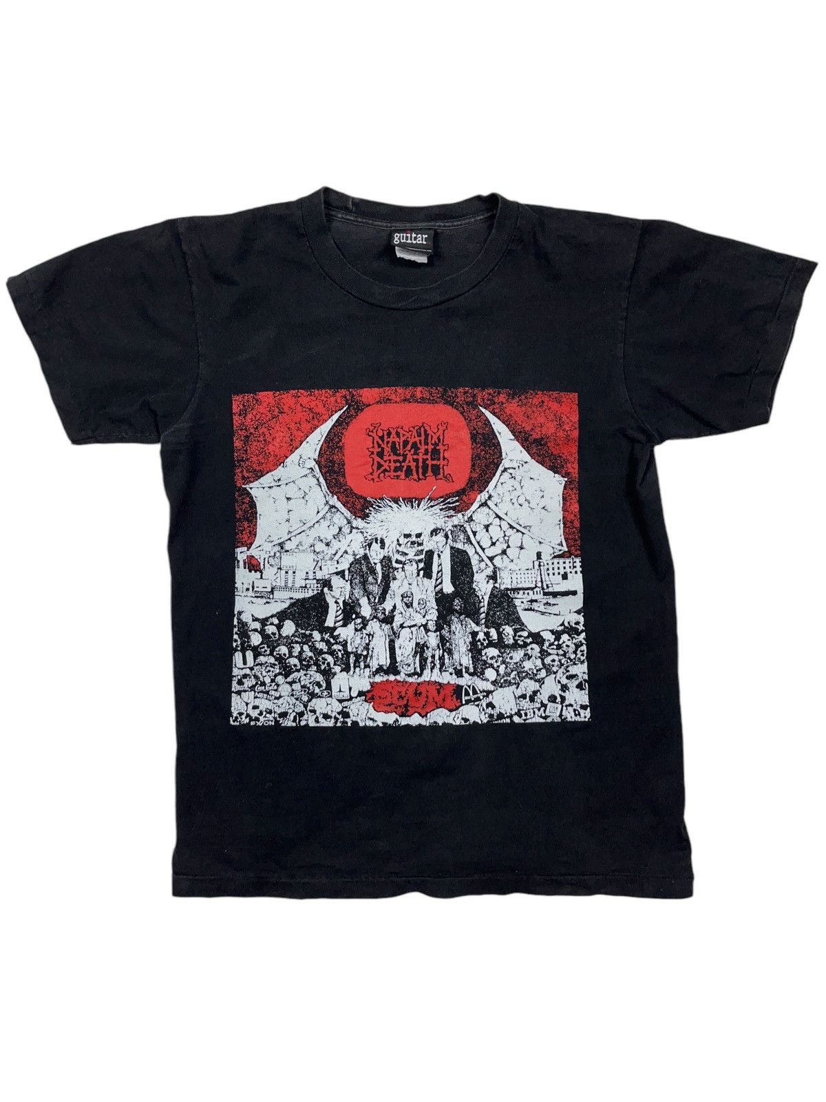 Vintage 90s Napalm Death Scum T-shirt Carcass At The Gates