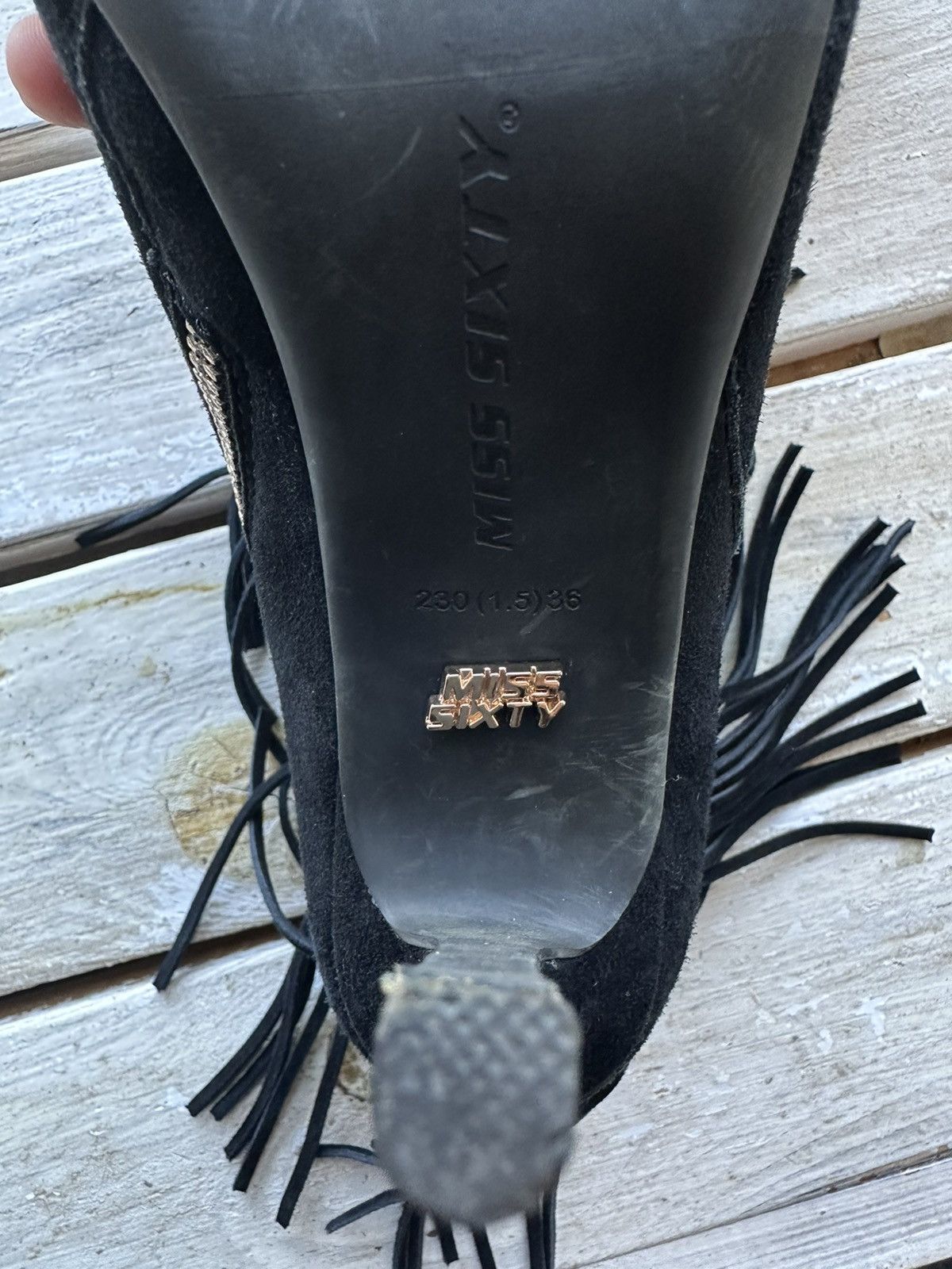 Japanese Brand × Miss Sixty Y2k Miss Sixty Heels vintage BAHO style boho rare luxury Size US 6 / IT 36 - 6 Thumbnail