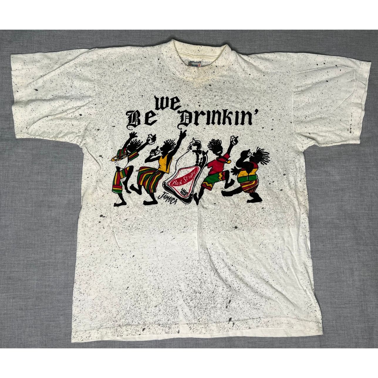 Vintage Vintage Jamaica We Be Drinkin Single Sitch T-shirt 2XL Size US XXL / EU 58 / 5 - 1 Thumbnail