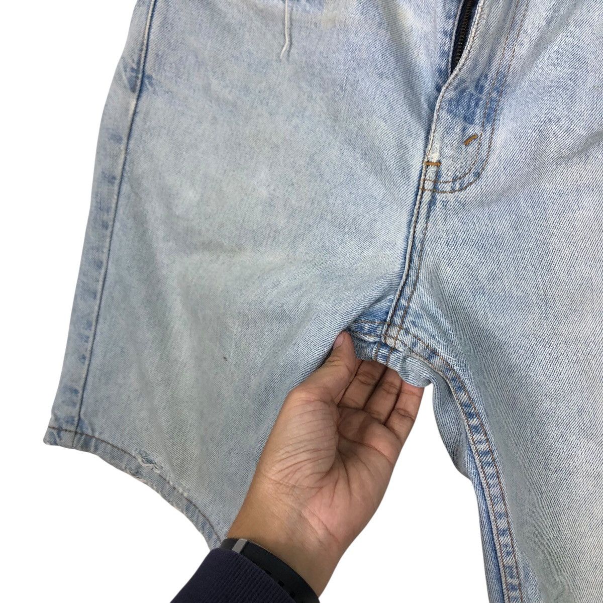 Levi's 📌Vintage Short Denim Jeans Levi's Lot 505 Biker Style Size US 32 / EU 48 - 14 Thumbnail