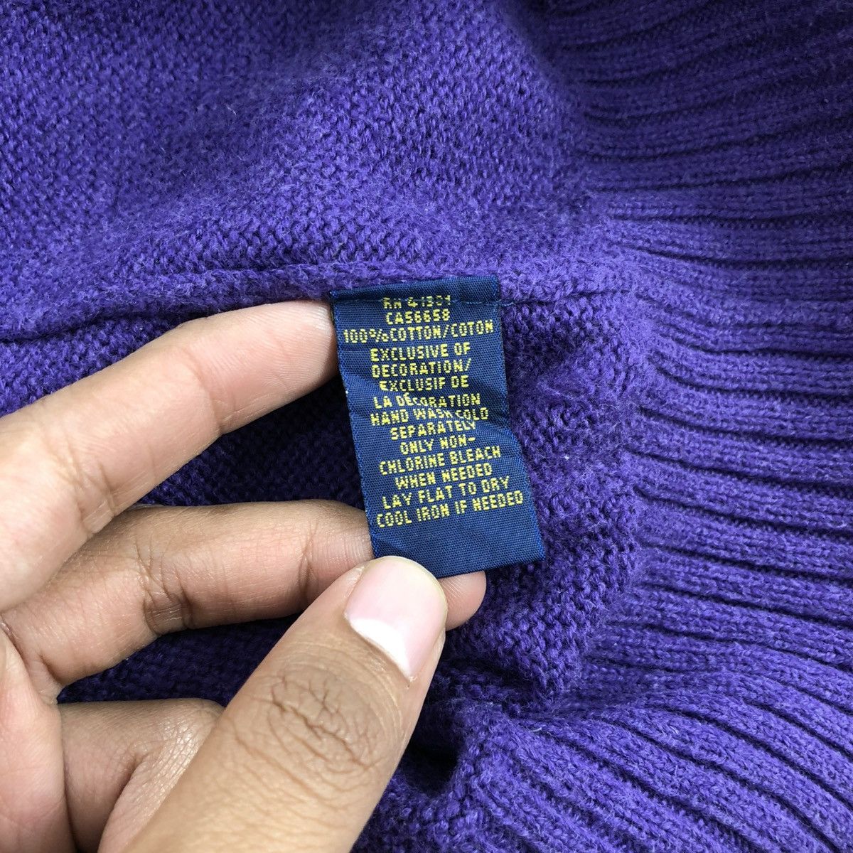 Polo Ralph Lauren Vintage Polo Ralph Lauren Knitted Sweatshirt Luxury Designer Size US M / EU 48-50 / 2 - 10 Thumbnail