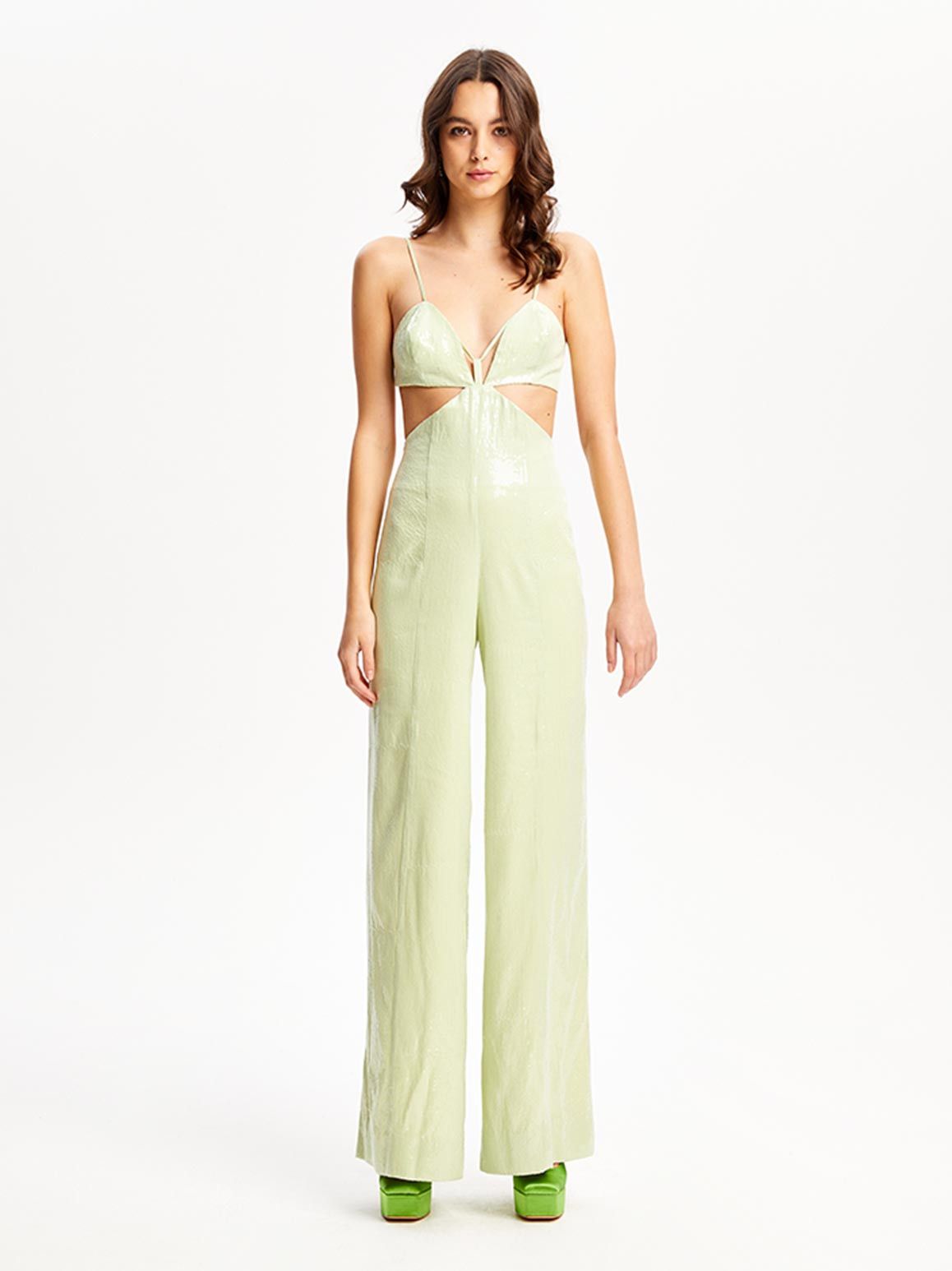 image of Alice Mccall Night Sky Jumpsuit in Lime, Women's (Size Small)