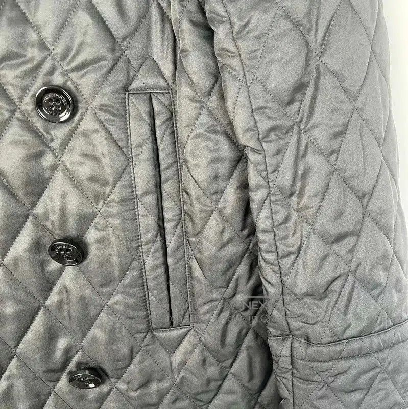 Burberry Burberry Black Quilted Mid-Length Cotton Jacket. Size XS / US 0-2 / IT 36-38 - 4 Thumbnail