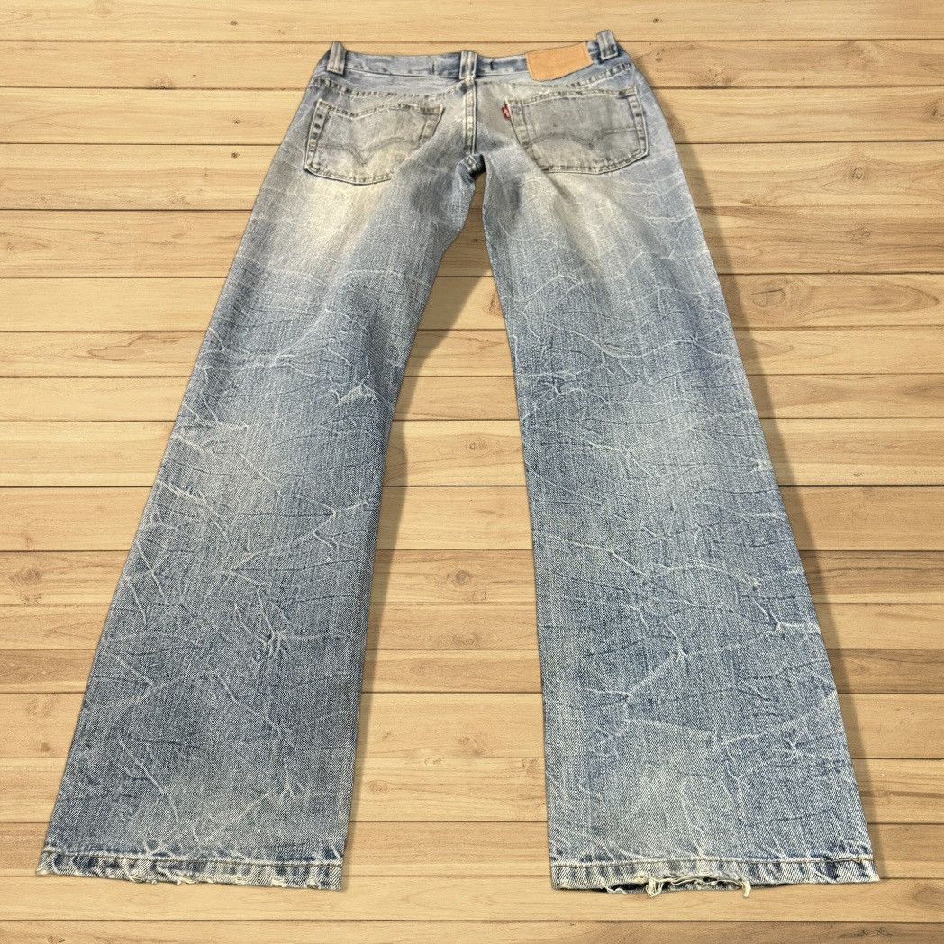 If Six Was Nine 🔥🇺🇸 Vintage Y2K Levis 522 Distressed Denim Size US 31 - 2 Thumbnail