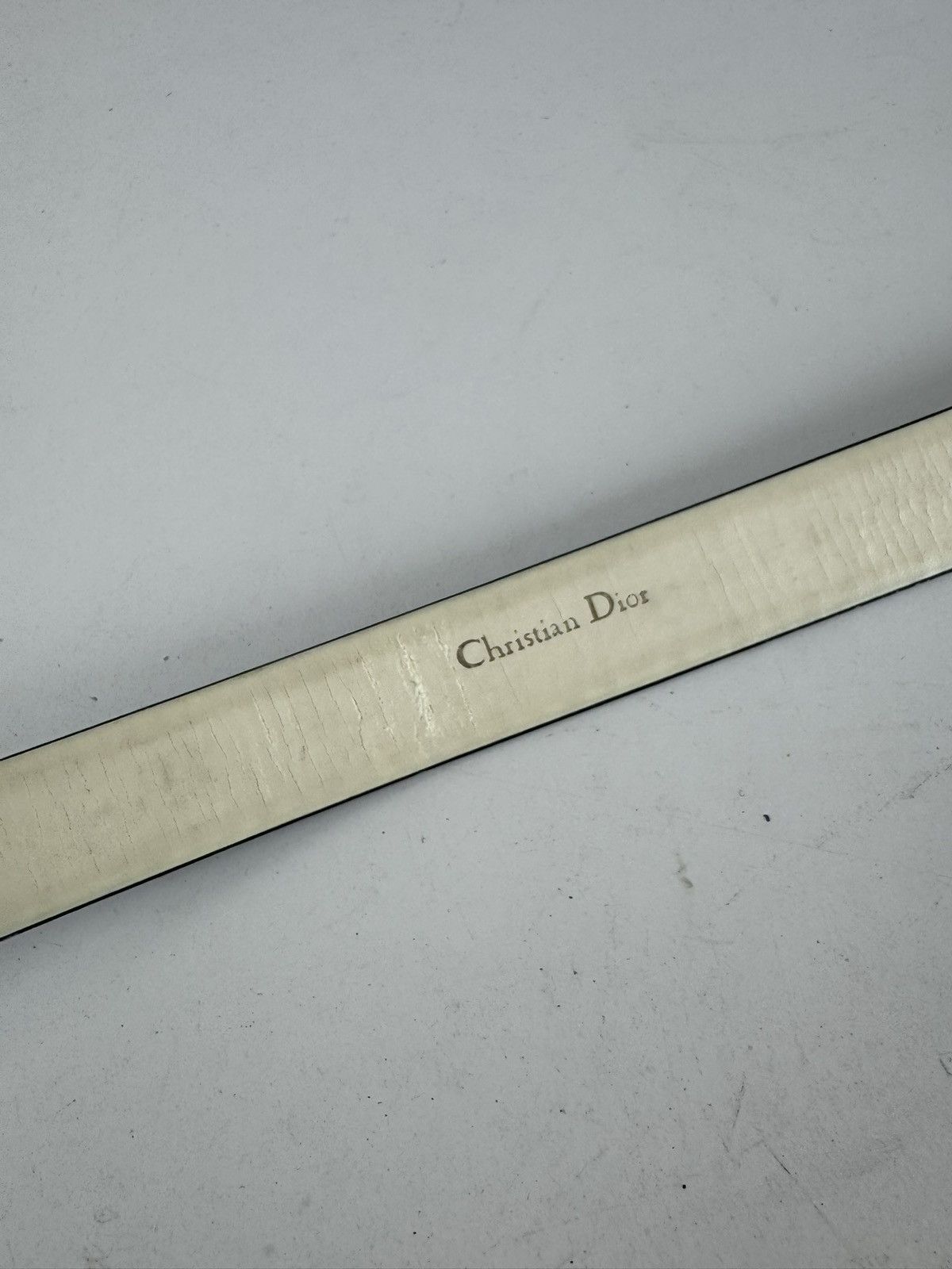 Dior Vintage Dior Leather Belt Black Size ONE SIZE - 5 Thumbnail