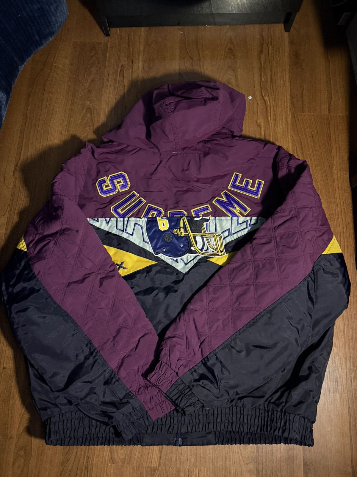 Maison Margiela × Supreme Supreme MM6 Split Stadium Jacket Burgundy Size US L / EU 52-54 / 3 - 2 Thumbnail