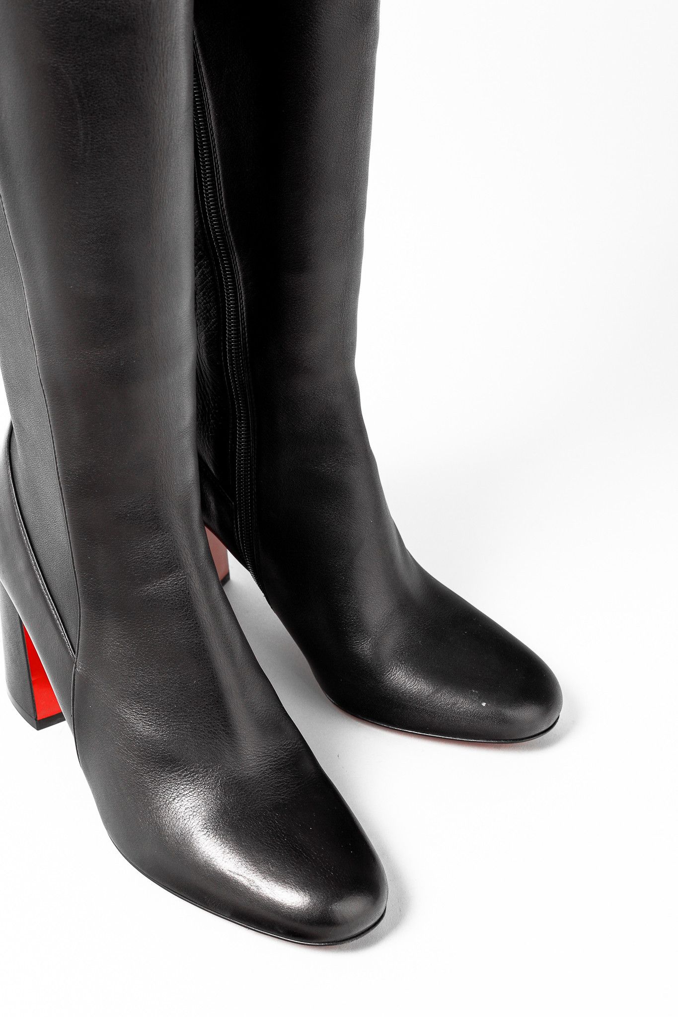 Christian Louboutin Christian Louboutin Kronobotte 85 Knee-High Leather Boots Size US 8 / IT 38 - 7 Thumbnail