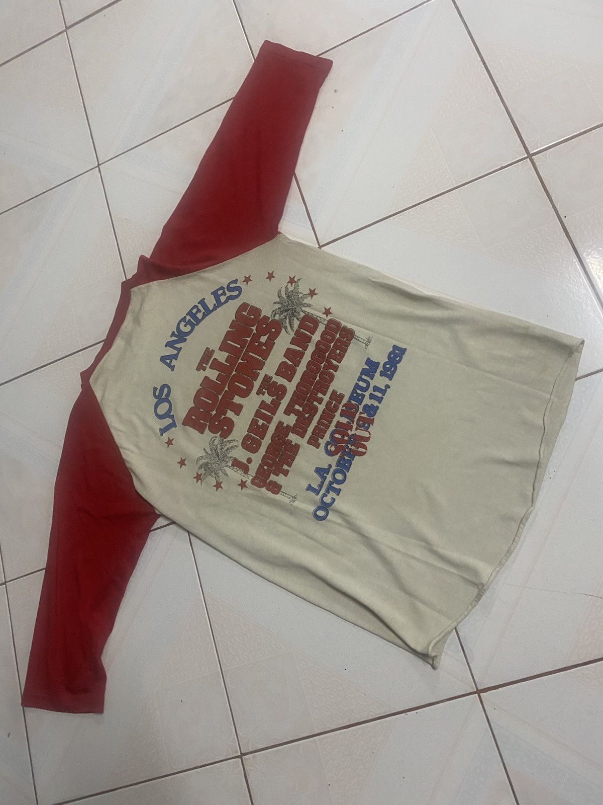 Band Tees × Vintage Vintage 1981 Rolling Stone 3q Tour Rock Band Size US S / EU 44-46 / 1 - 2 Thumbnail