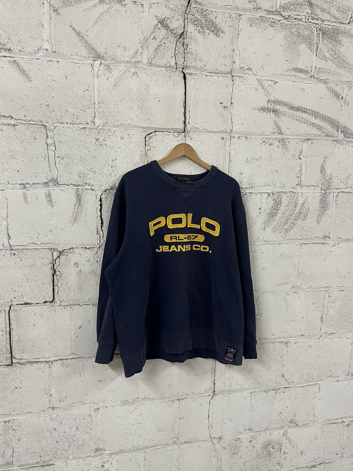 Polo Ralph Lauren Polo Ralph Lauren vintage 67 spell out, crewneck preppy Size US XL / EU 56 / 4 - 4 Thumbnail