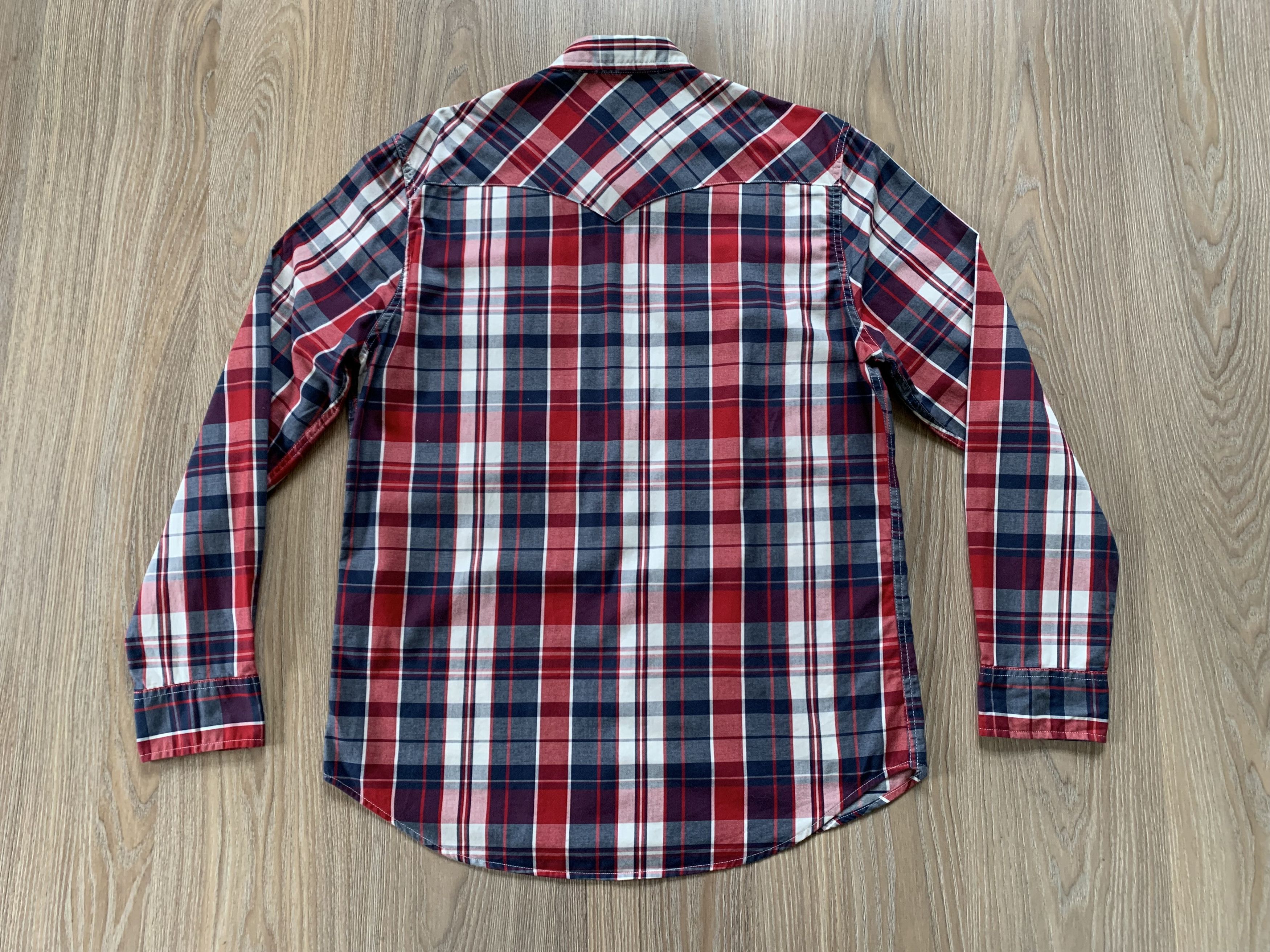 Flannel × Levi's Levis Long Sleeve Western Double Pocket Plaid Shirt Size US XL / EU 56 / 4 - 3 Thumbnail