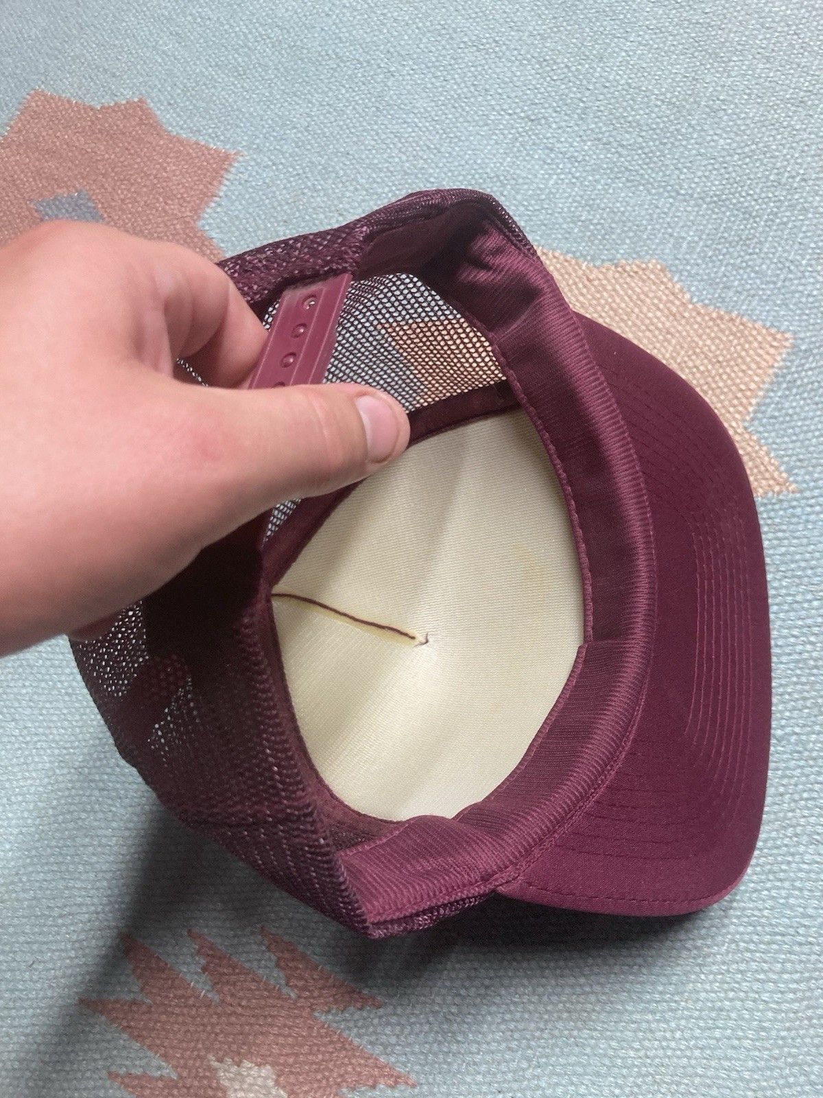 Vintage Vtg trucker hat mistaken me someone who gives a S#!T funny Size ONE SIZE - 6 Thumbnail