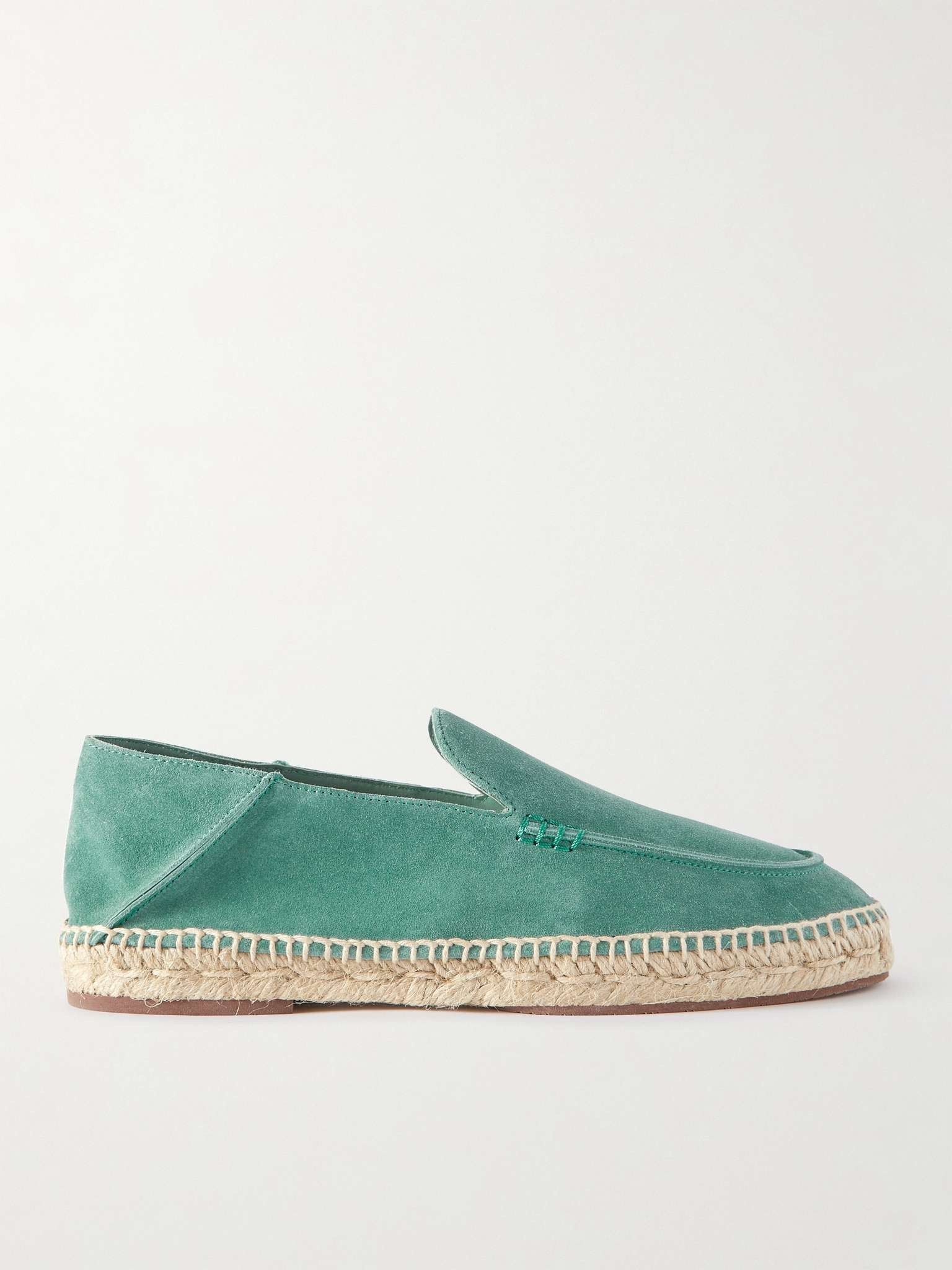 Loro Piana o1w1db10125 FAG1670 Seaside Walk Espadrilles in Mint Green Size US 12 / EU 45 - 1 Preview