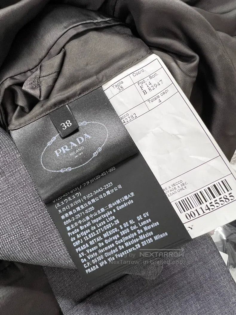 Prada Prada Grey laced suit jacket Size XS / US 0-2 / IT 36-38 - 6 Thumbnail