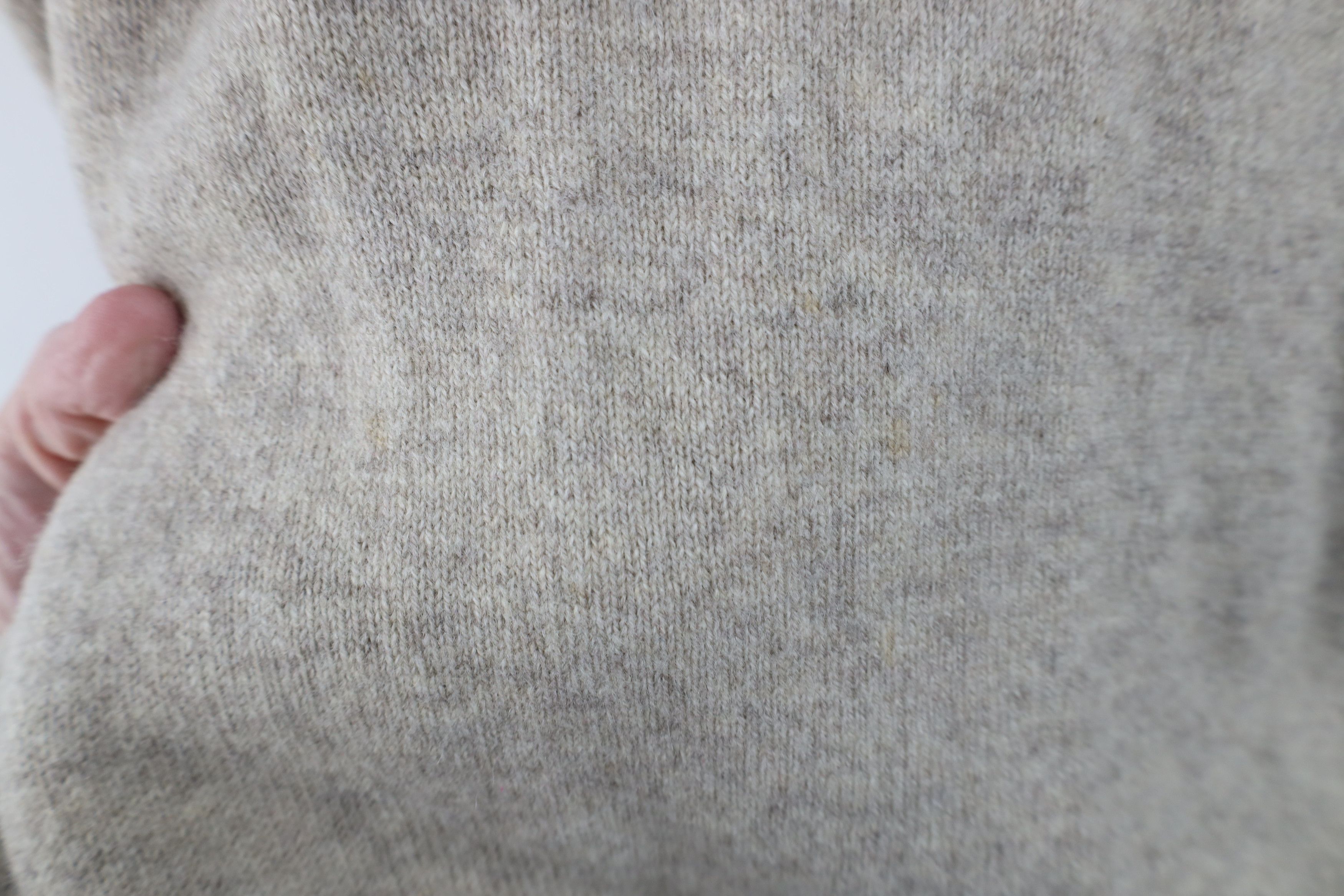L.L. Bean Vintage 70s LL Bean Knit V-Neck Sweater Heather Gray Size US XL / EU 56 / 4 - 5 Thumbnail