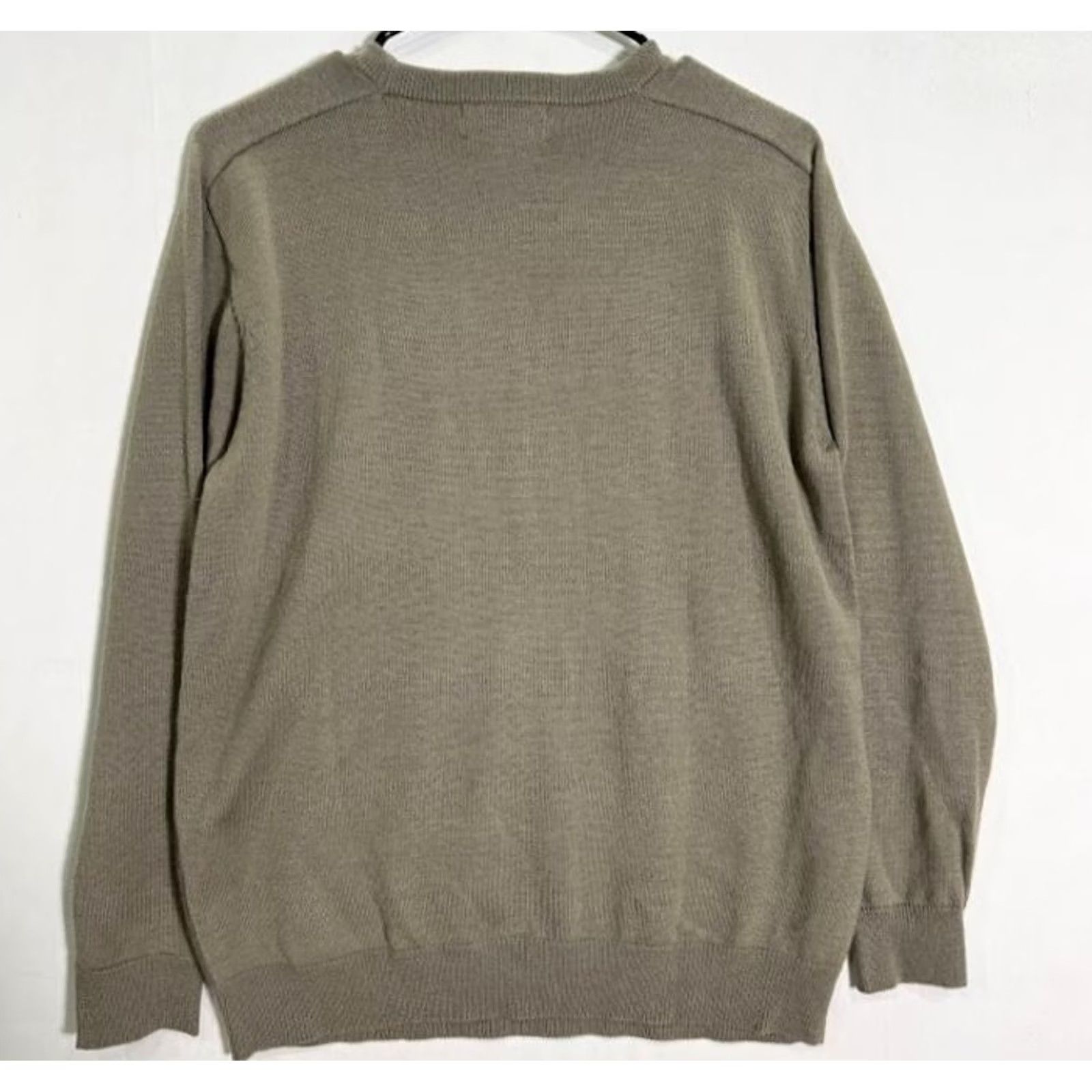Vintage VINTAGE Enrico Rossi Sweater Mens S Tan 100% Merino Wool Crewneck Diamond Pattern Knit Pullover Winter Fall Mens Size US S / EU 44-46 / 1 - 2 Thumbnail