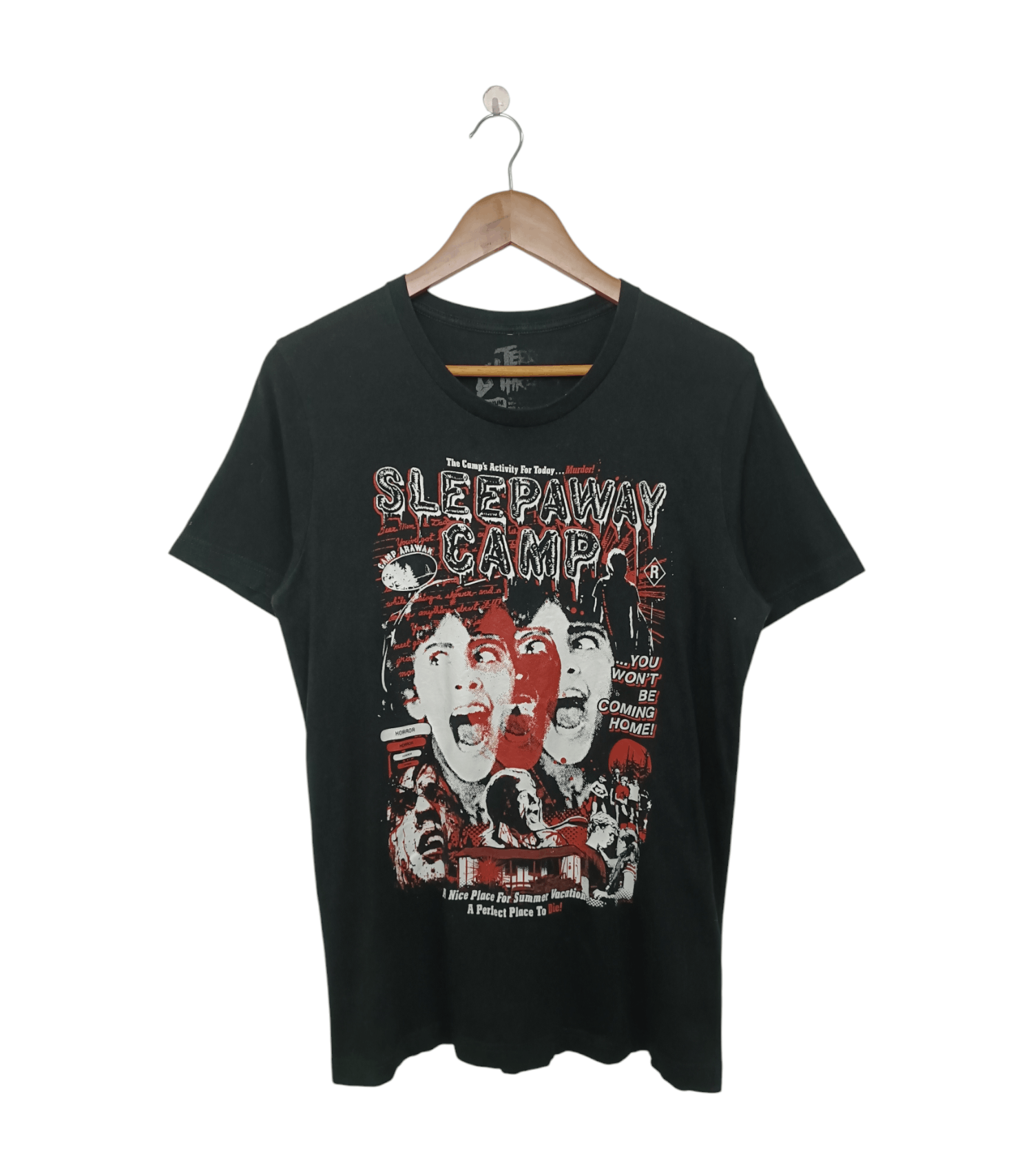 Other VINTAGE SLEEPAWAY CAMP 1983 HORROR CRIME MOVIE TEE SLASHER Size US M / EU 48-50 / 2 - 1 Thumbnail