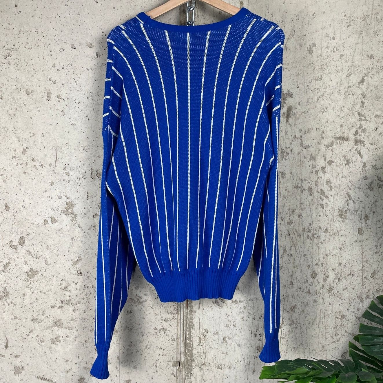 MLB VTG Chicago Cubs Pinstripe Cliff Engle USA Made Lrg 80s Knit Size US L / EU 52-54 / 3 - 4 Thumbnail