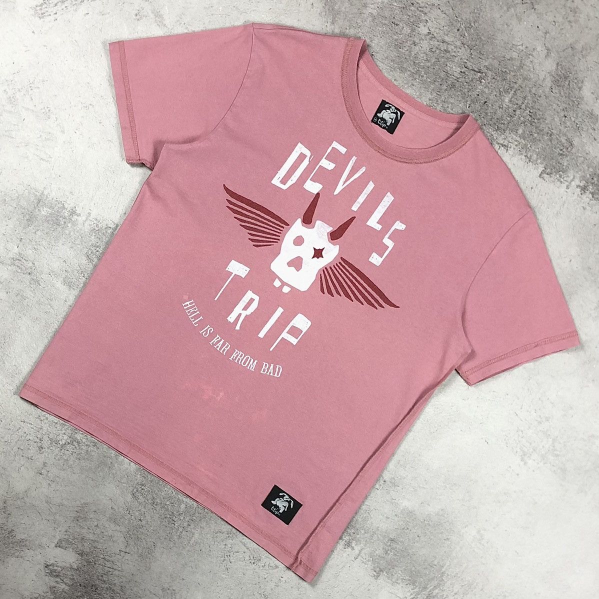 Vintage Y2K Devils Trip Skull Graphic Tee Size US M / EU 48-50 / 2 - 5 Thumbnail