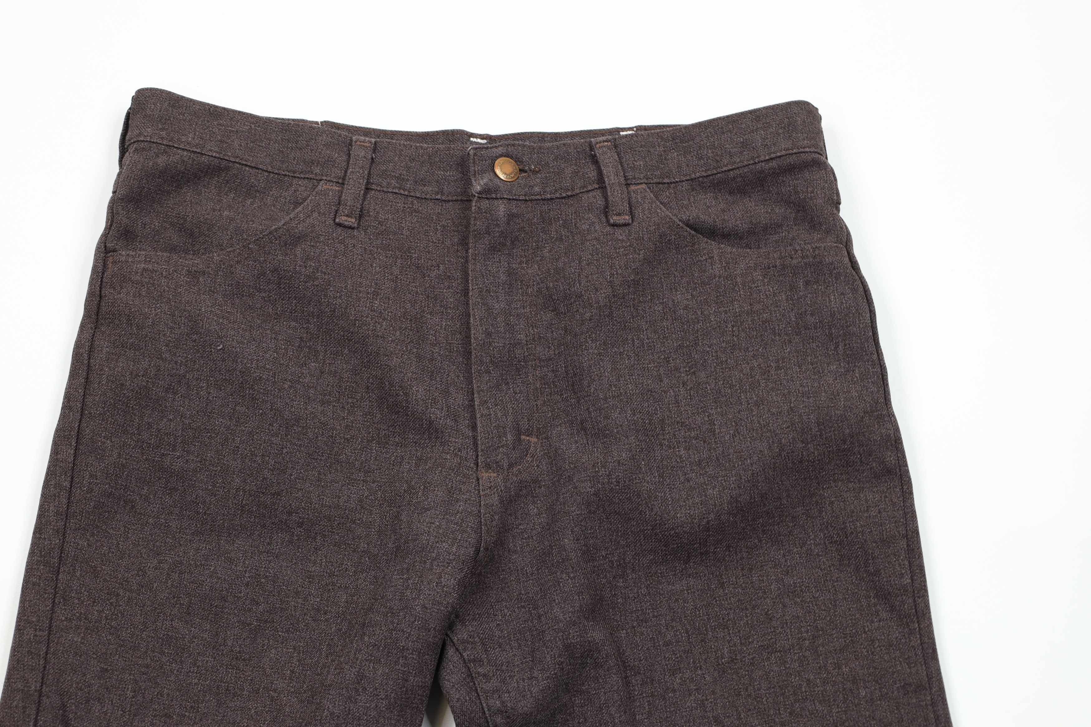 Vintage × Wrangler Vinage 70s Wrangler Flared Wide Leg Chino Pants Purple USA Size US 34 / EU 50 - 2 Thumbnail
