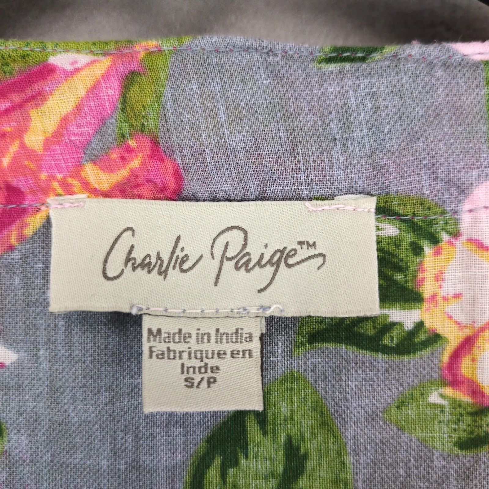 Other Charlie Paige Floral Tiered Maxi Dress Sz S Lace Trim Flare Size S / US 4 / IT 40 - 3 Thumbnail