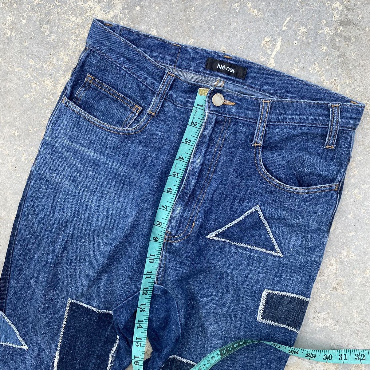 Issey Miyake × Japanese Brand × Ne-Net vintage ne-net patchwork jeans Size US 31 - 20 Thumbnail