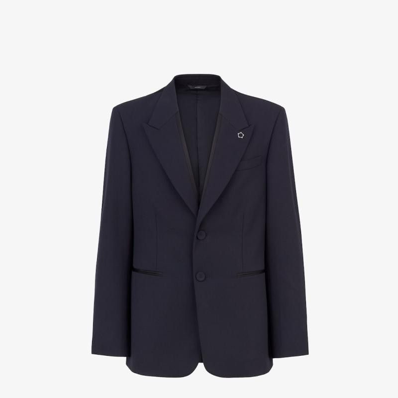 Fendi o1s1wg111224 Jacket in Navy Blue Size US M / EU 48-50 / 2 - 1 Thumbnail