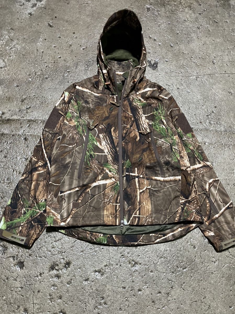 Realtree × Vintage Crazy Y2K Realtree Style Camo Zip-Up Jacket Hoodie Essential Size US L / EU 52-54 / 3 - 3 Thumbnail