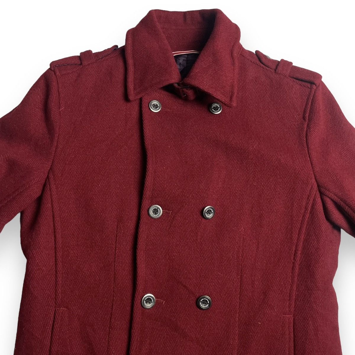If Six Was Nine × Le Grande Bleu (L.G.B.) × Nicole Club 🇯🇵 NICOLE CLUB FOR MEN DOUBLE BREASTED WOOL JACKET Size US M / EU 48-50 / 2 - 4 Thumbnail