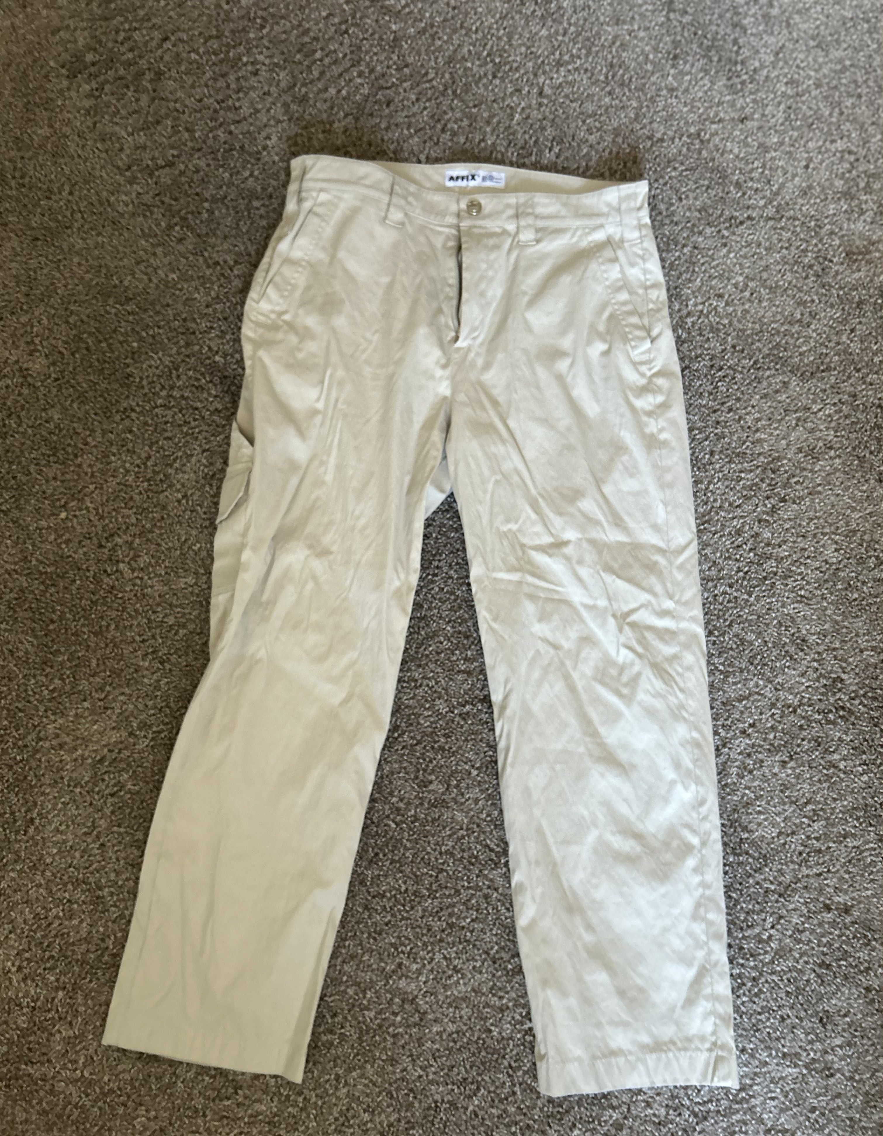 image of Affix Works Utility Pant in Chalk, Men's (Size 34)