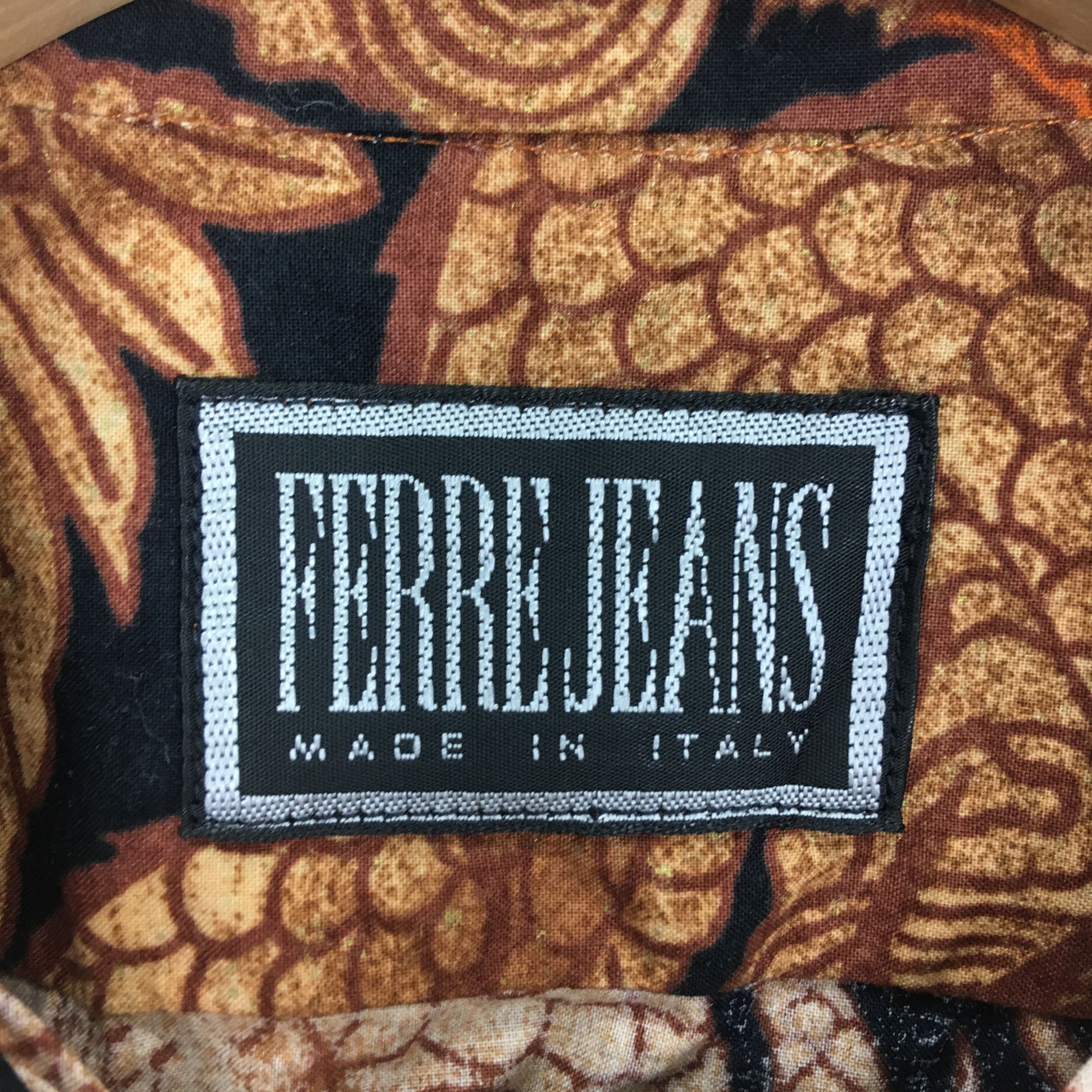 If Six Was Nine Vintage Ferre Jeans Italy Dragon Motif Sukajan Party Disco Size US M / EU 48-50 / 2 - 8 Thumbnail