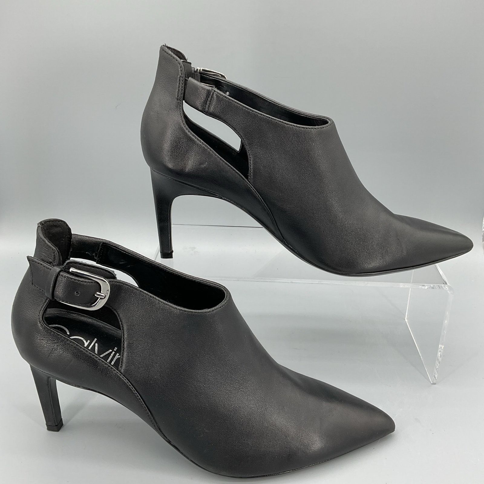 Calvin Klein Calvin Klein Women Shelby Buckle Booties Black Sz 9.5 Size US 9.5 / IT 39.5 - 1 Thumbnail