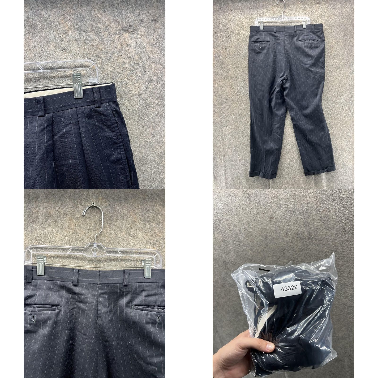 Ralph Lauren Lauren Ralph Lauren Dress Pants Mens 36 Black Pinstripe Total Comfort Classic Dress Pants Mens 36 Black Pinstripe Total Comfort Classic Size US 36 / EU 52 - 8 Thumbnail