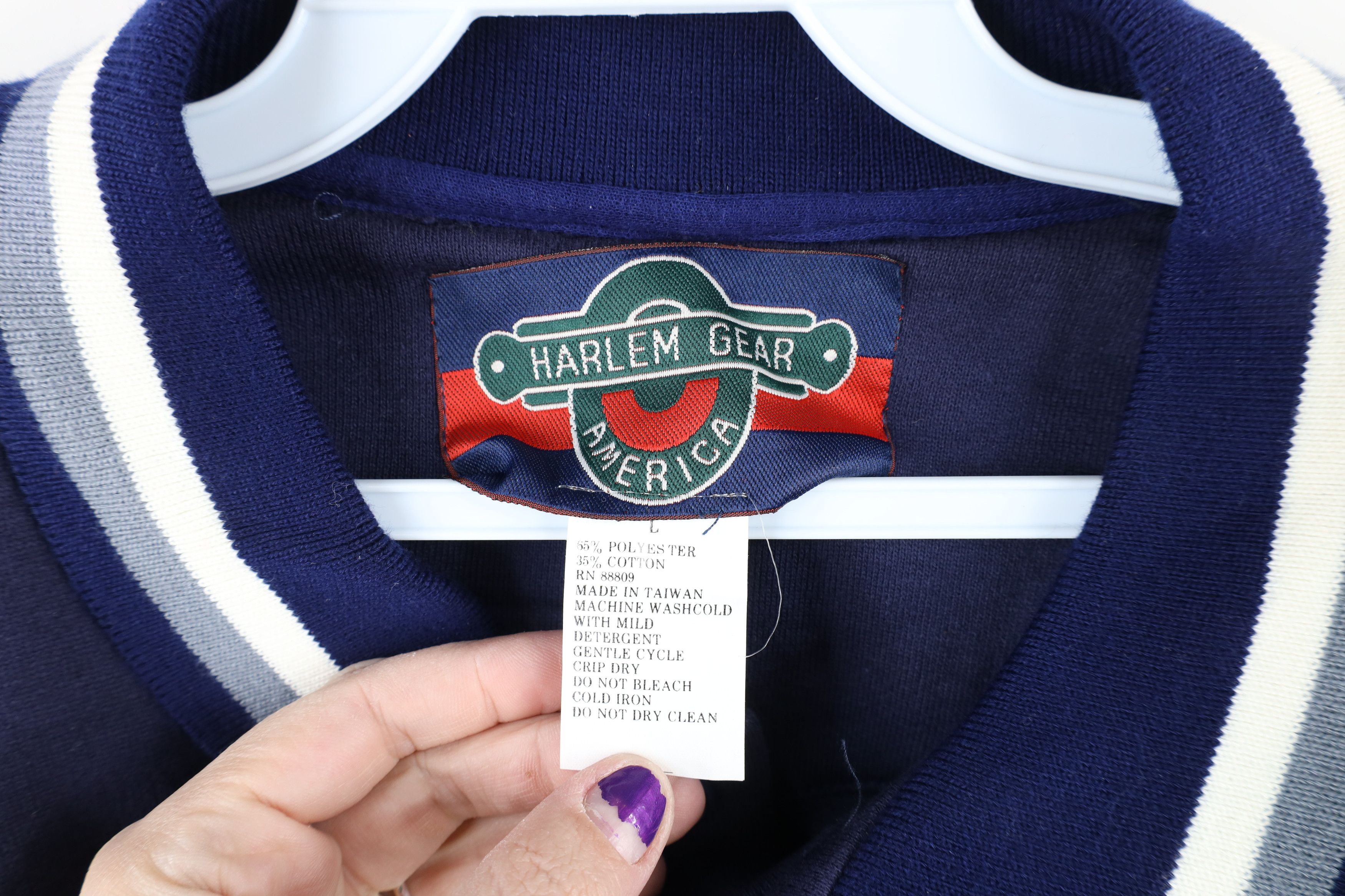Vintage Vintage 90s Out Dallas Cowboys Collared Sweatshirt Blue Size US L / EU 52-54 / 3 - 7 Thumbnail