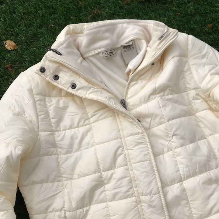 L.L. Bean LL Bean Maine Freeport USA down Puffer White Jacket Size US M / EU 48-50 / 2 - 9 Thumbnail