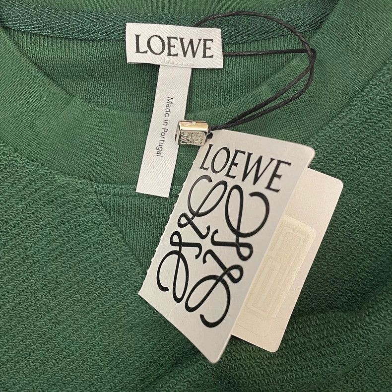 Loewe LOEWE Forest Green hanging tassel Logo round neck hoodie Size XS / US 0-2 / IT 36-38 - 5 Thumbnail