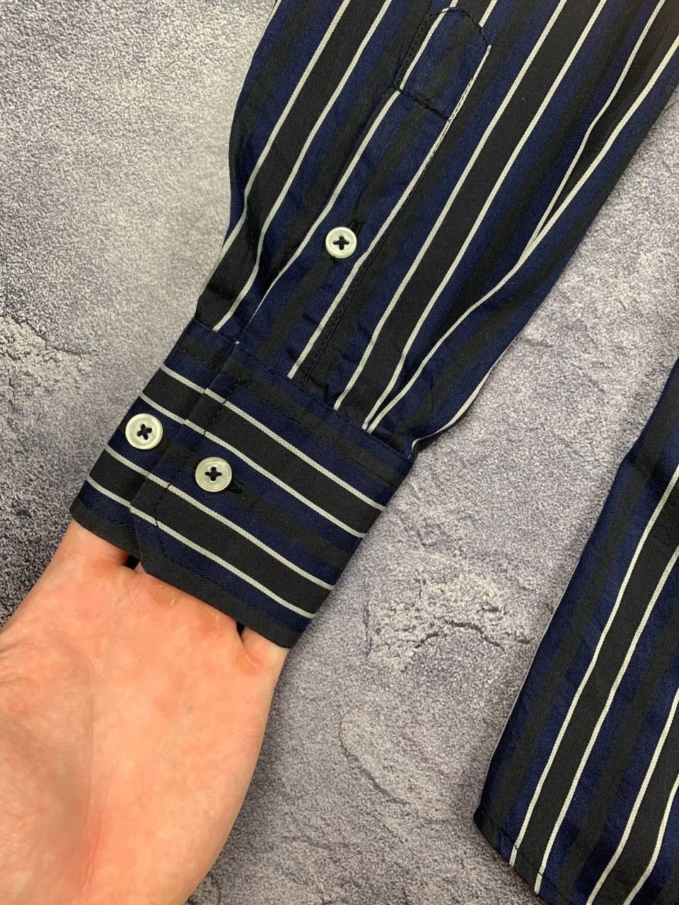 Balmain Balmain Men’s Black Striped Button Up Shirt Size S Size US S / EU 44-46 / 1 - 8 Thumbnail
