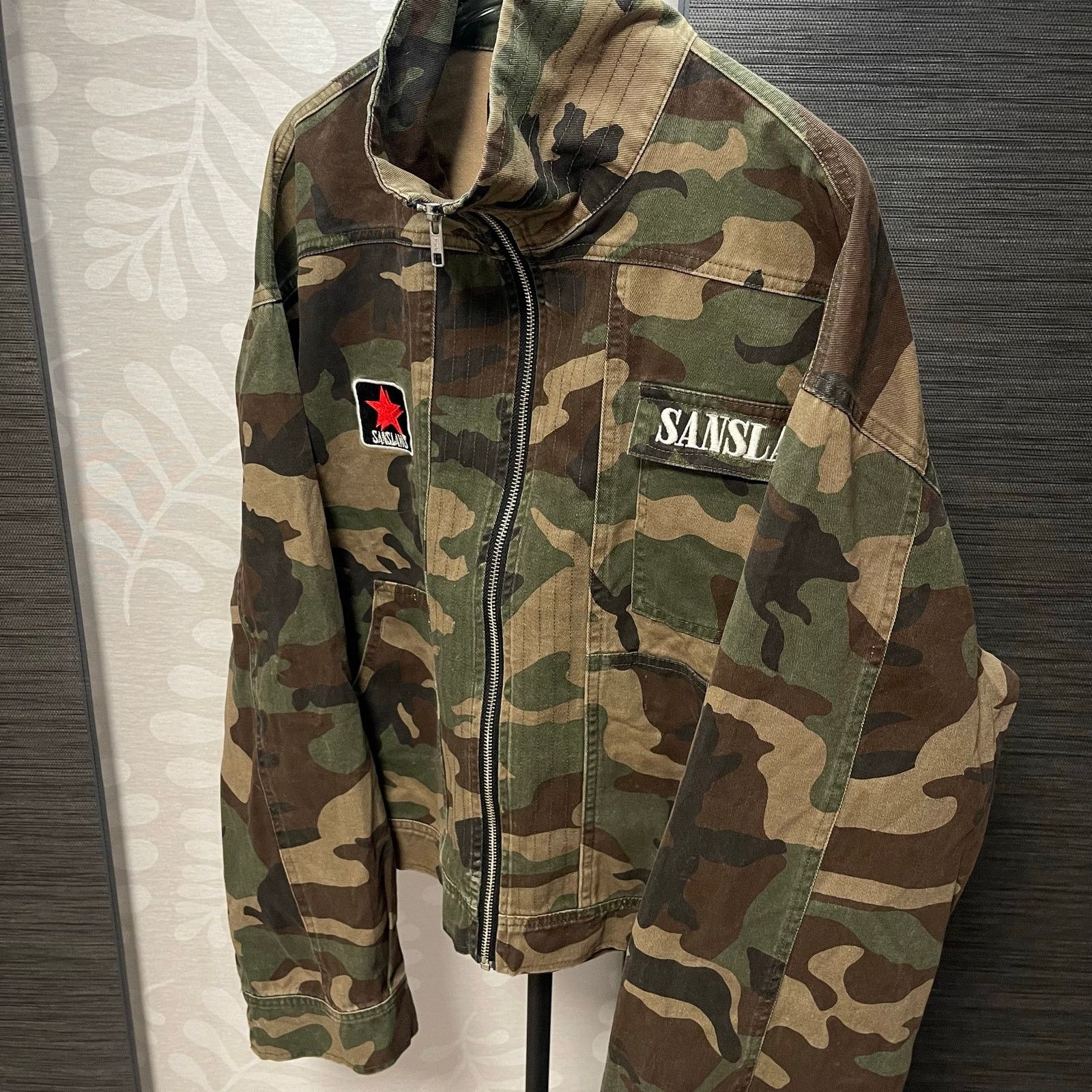 Japanese Brand Camouflage American Flag Military Denim Jacket Size US M / EU 48-50 / 2 - 5 Thumbnail