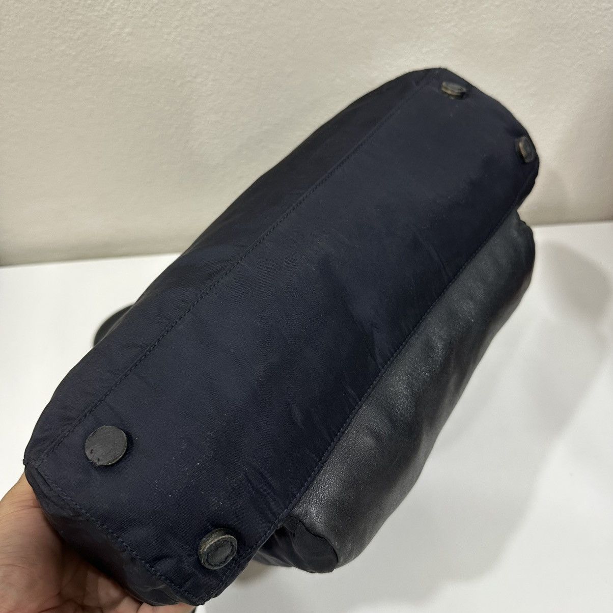 Prada PRADA NYLON TOTE BAG IN DARK BLUE Size ONE SIZE - 9 Thumbnail