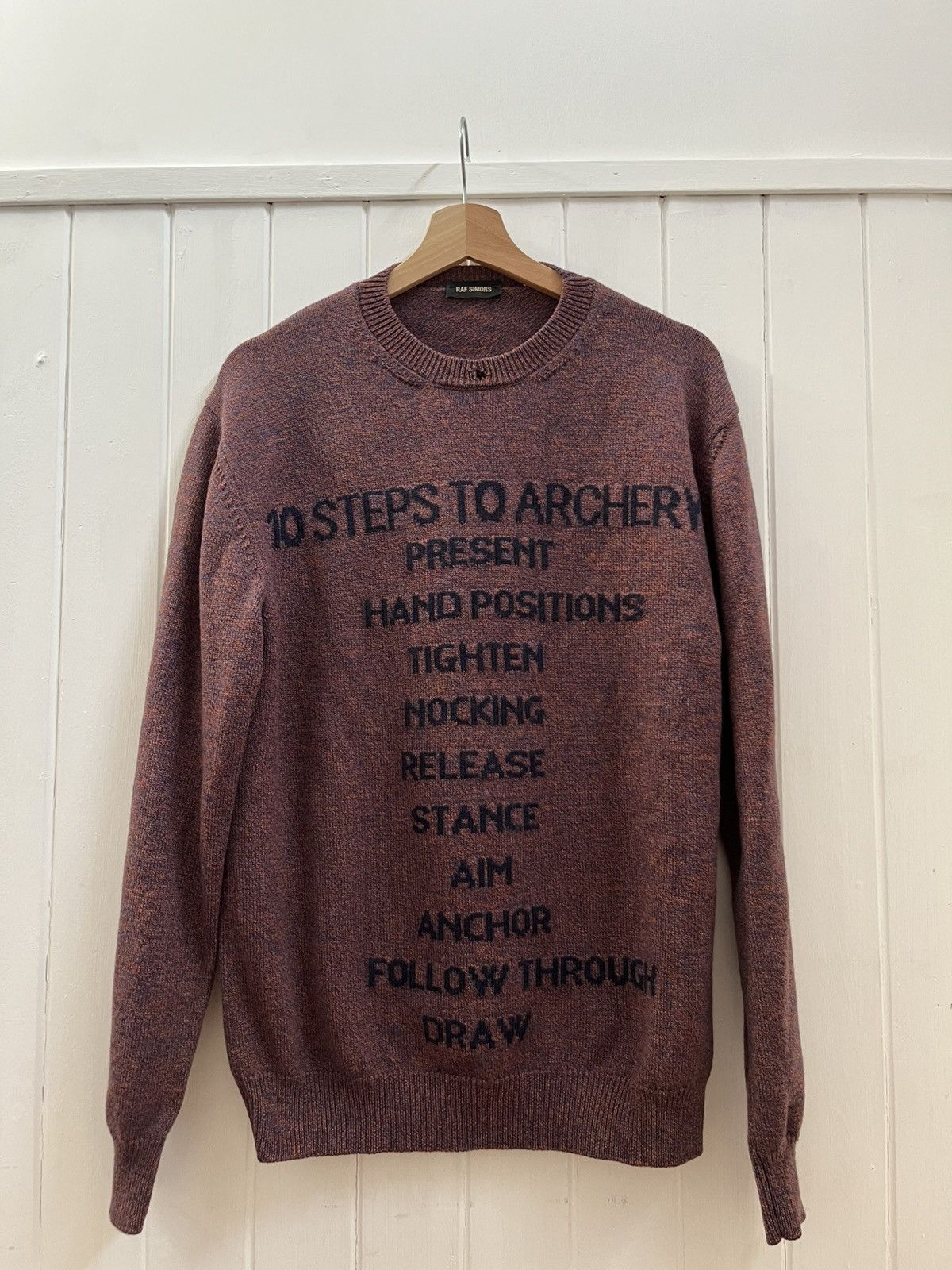 Raf Simons Raf Simons '10 Steps to Archery' Sweater Size US L / EU 52-54 / 3 - 1 Thumbnail