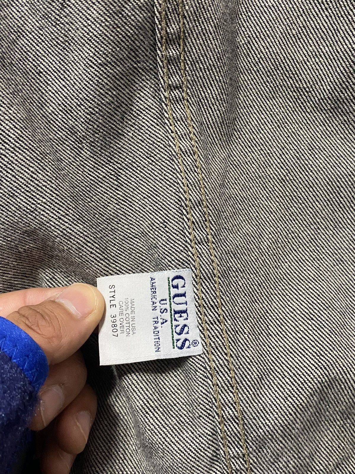 Guess Authentic Guess Black Denim Jacket Size US M / EU 48-50 / 2 - 5 Thumbnail