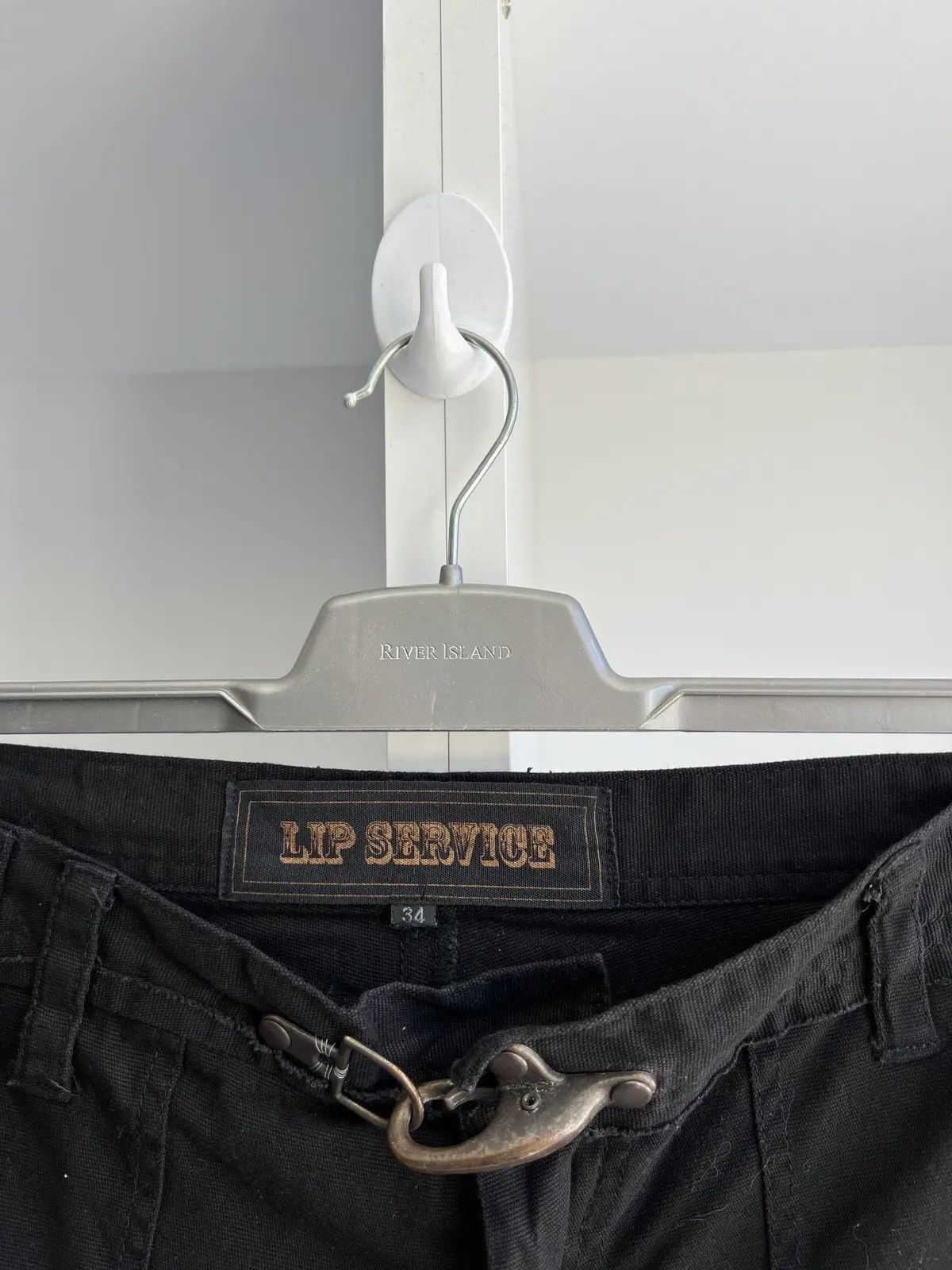 Lip Service × Vintage Lip Service Pants Men's Y2K Grunge Punk Cargo Vintage Goth Size US 34 / EU 50 - 7 Thumbnail