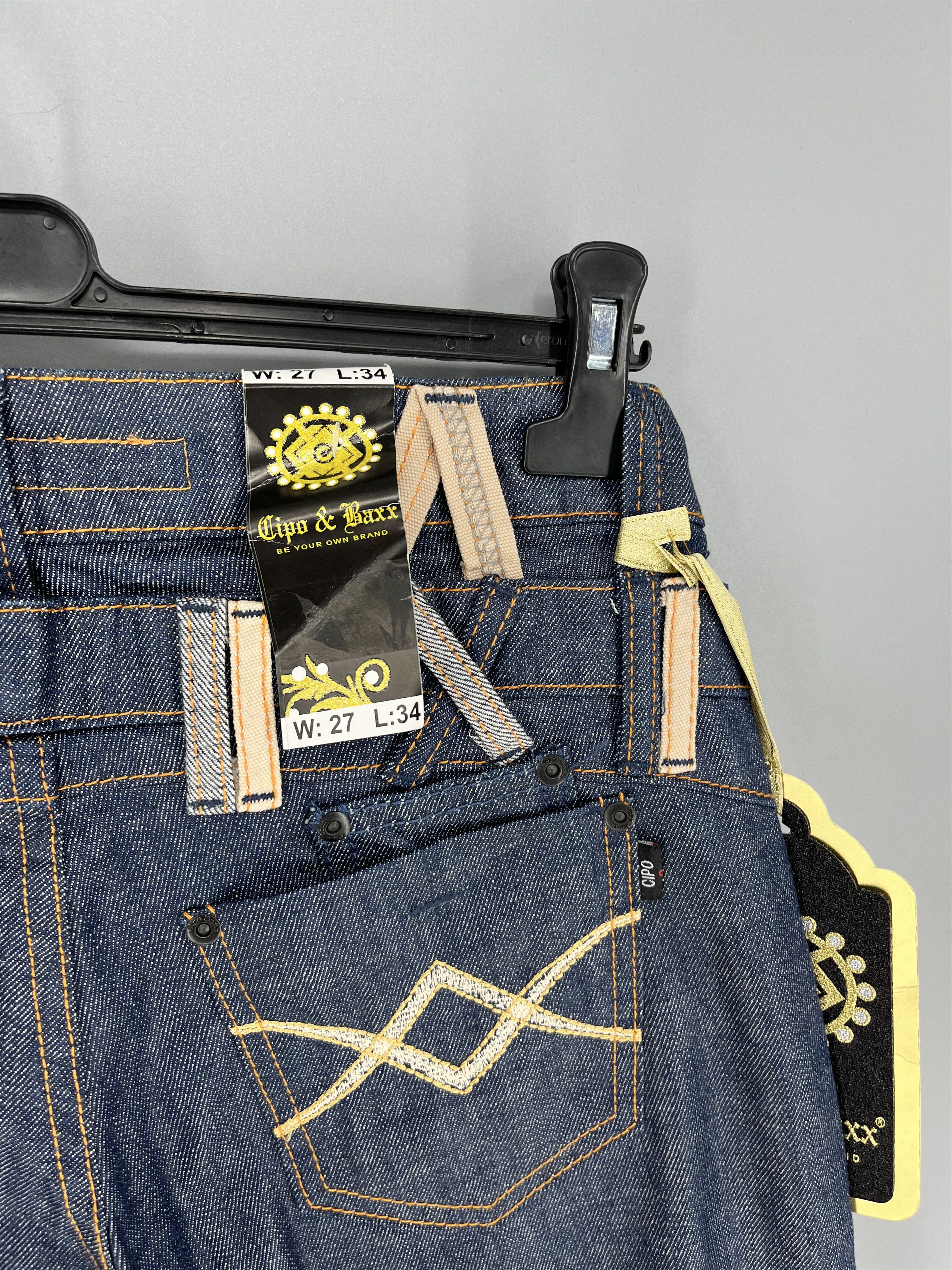 Vintage Vintage Cipo&Baxx Crazy Avant Garde Designer Jeans Size US 27 - 10 Thumbnail