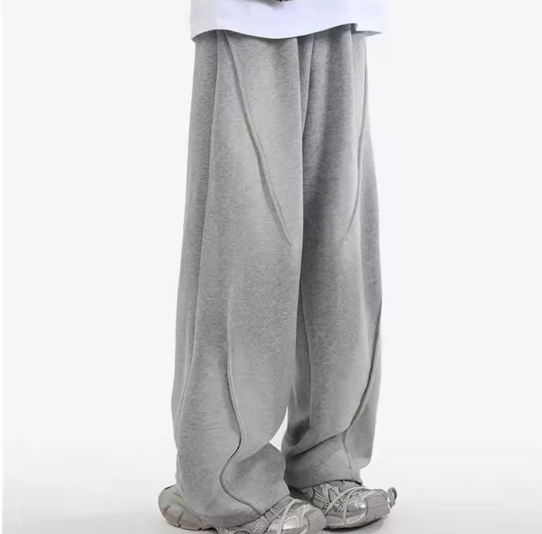 Japanese Brand × Vintage High Street Pleated Straight Pant Elastic Waist Vintage Y2K Size US 31 - 2 Thumbnail