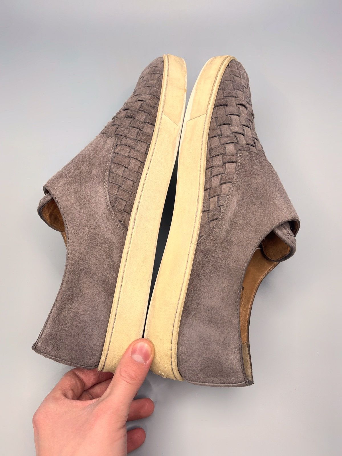Santoni Santoni Double Monk Strap Suede Sneakers Low Top Size US 10 / EU 43 - 11 Thumbnail