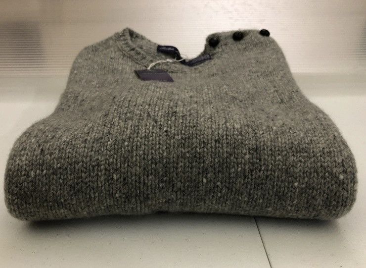 Ralph Lauren Purple Label RLPL 🇮🇹 grey cashmere Nebuchadnezzar button sweater M NEW Size US M / EU 48-50 / 2 - 12 Thumbnail