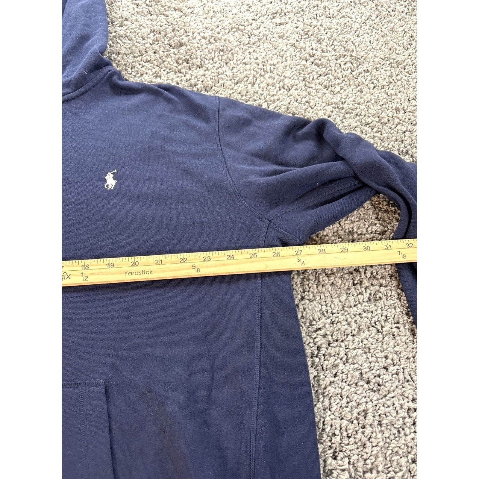 Polo Ralph Lauren Polo Ralph Lauren Hoodie Full Zip Mens 2XL Blue Cotton Polyester Jacket with Pockets Zipper Logo Size US XXL / EU 58 / 5 - 3 Thumbnail