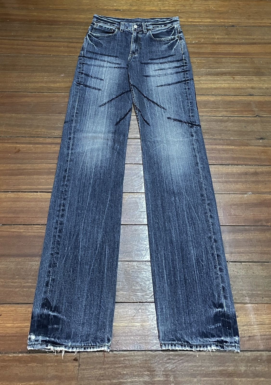 Japanese Brand × Le Grande Bleu (L.G.B.) × Takeo Kikuchi Rare Design Vintage Brand Takeo Kikuchi Jeans 1990s Size US 29 - 1 Thumbnail