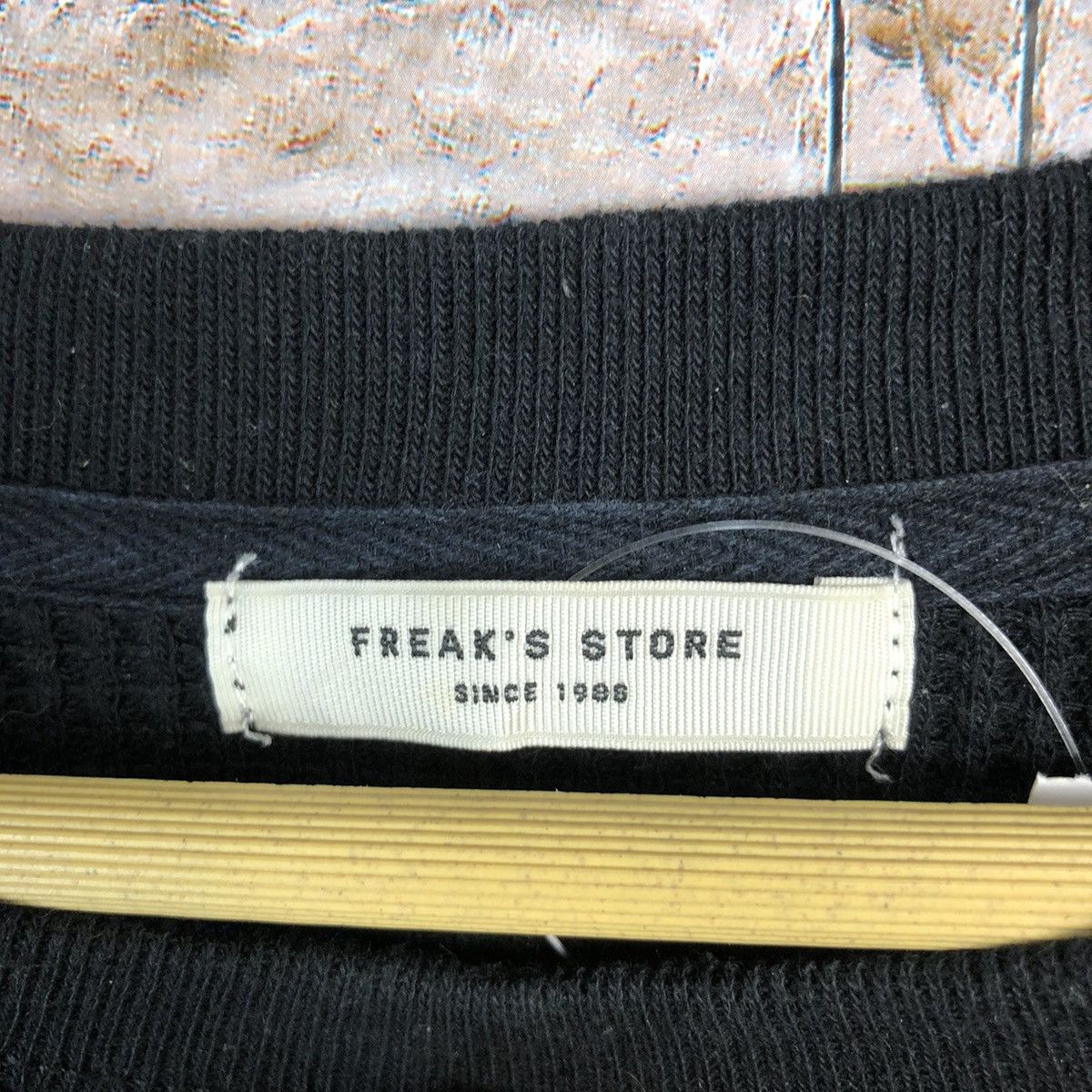 Japanese Brand Freak Store Black Sweatshirt knitwear #A421 Size L / US 10 / IT 46 - 10 Thumbnail
