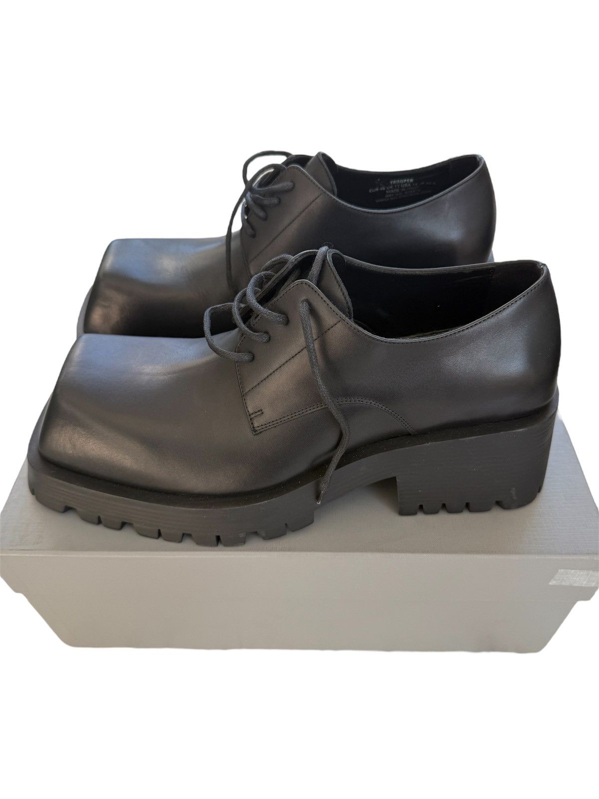 Balenciaga Balenciaga Derby Trooper Calfskin Size US 12 / EU 45 - 4 Thumbnail