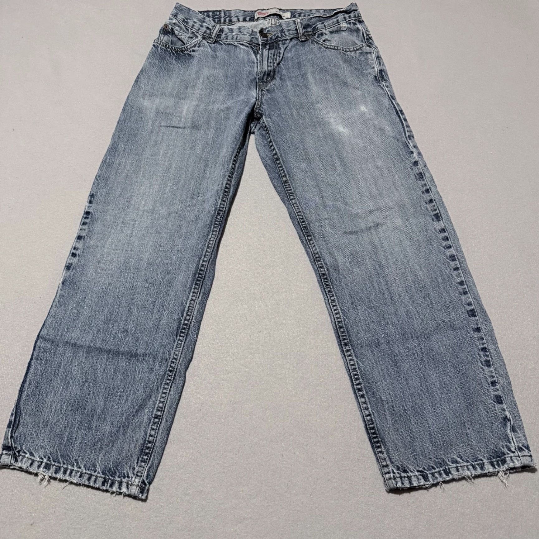 Levi's Levi's 550 Jeans Men Blue Denim Distressed Straight Relaxed Fit - 30X25.5 Jeans Mens Blue Distressed Straight 550 Size US 30 / EU 46 - 2 Thumbnail